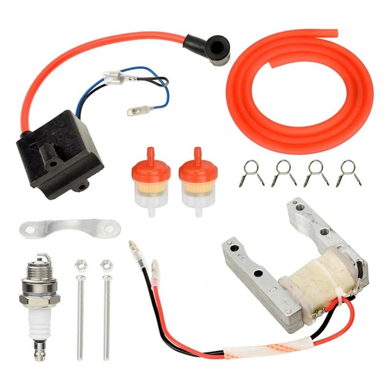 Motorized Bike CDI Ignition Coil +Magneto Coil Kit For 2 Stroke 49Cc 50Cc 66Cc 80Cc 100Cc Engine Gas Bike Bicycle Parts-A58X