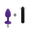 3Pcs/Set Safe Butt Plug With Crystal Detachable Jewelry Anal Plug Vagina Clitoris Vibrator Sex Toy