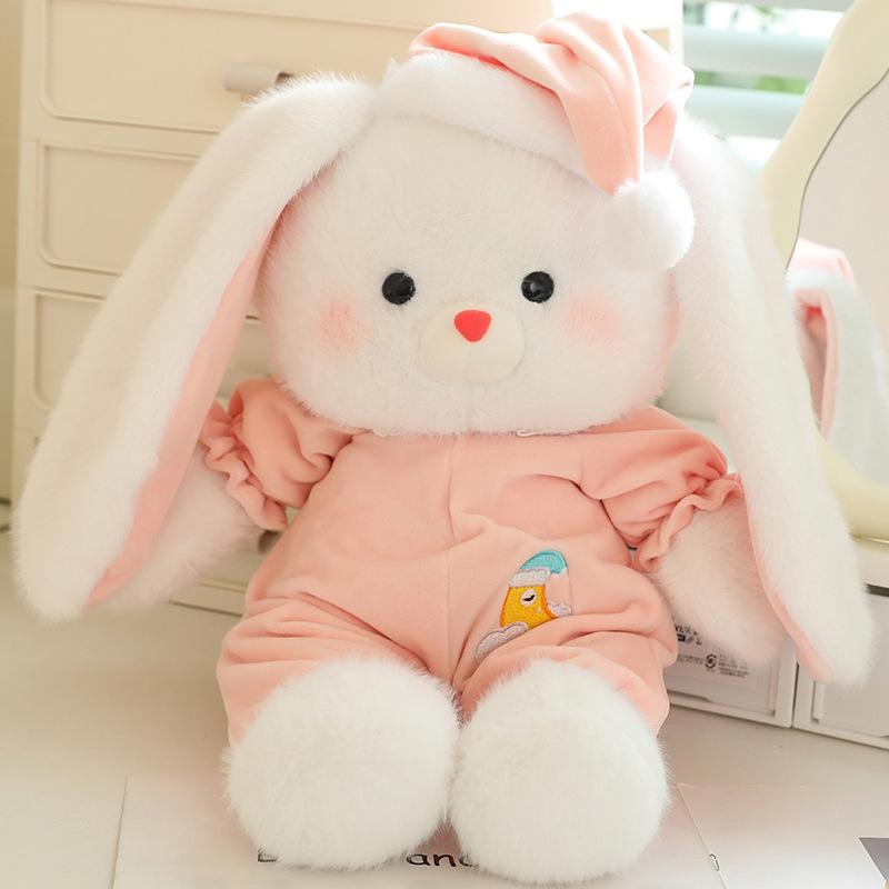New Aorun Orange Good Night Pajamas Bear Doll Doll Rabbit Elephant Pig Animal Plush Toy Soothing Accompaniment