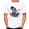 TEEHUB Vintage 3D Cat Play Guitar Men T-Shirt Fashion Streetwear Short Sleeve T Shirts Hipster Music Tee Cool Tops