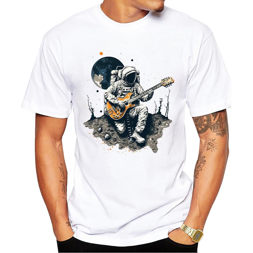 

TEEHUB Vintage 3D Cat Play Guitar Men T-Shirt Fashion Streetwear Short Sleeve T Shirts Hipster Music Tee Cool Tops 4XL