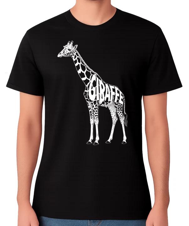 Giraffe Wildlife Silhouette Unisex T-Shirt African Animal Nature Tee XS