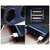 2-Hole Car Charger Power Splitter Universal Fit 3A Car Charger with Two USB Outlets for Efficient Device Charging