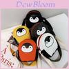 Adorable Penguin Children's Shoulder Bag With Mini Headphone Hole And Colorful Canvas Design
