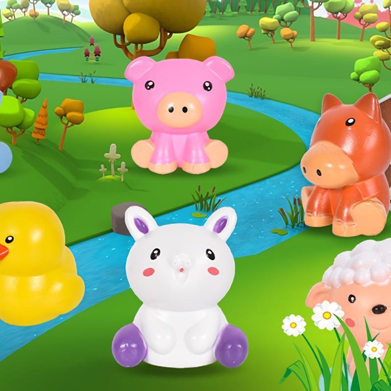 Farm Theme Number Train Toy, Montessori Early Education Matching Classification, Fine Motor Skills & Color Recognition