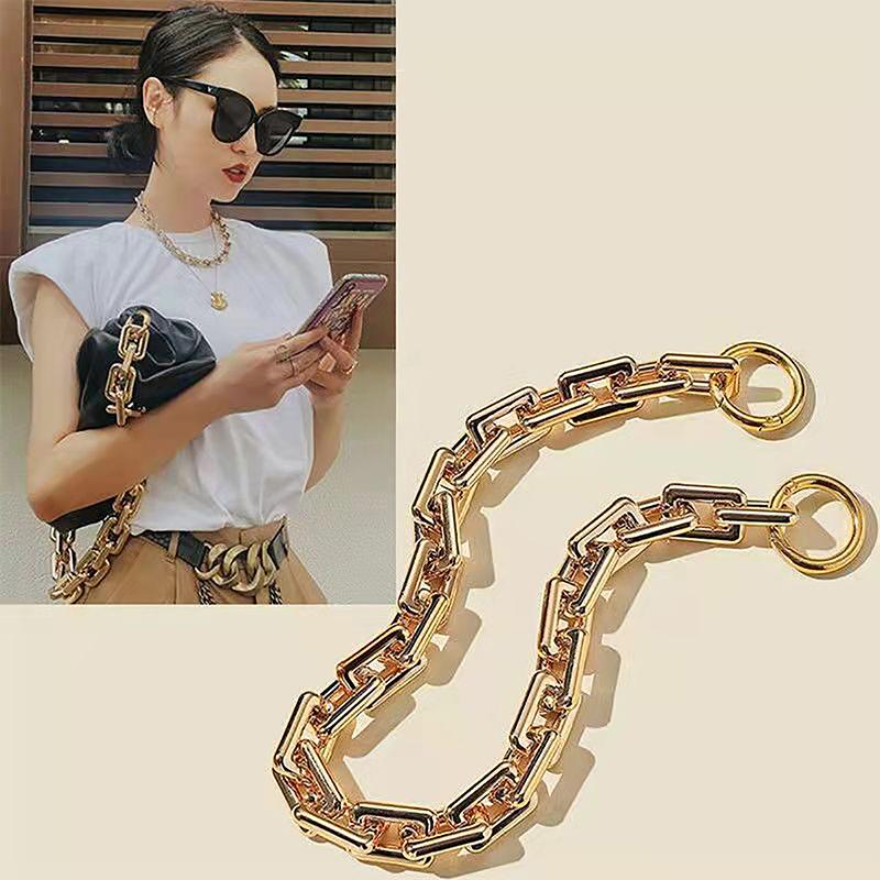 Silber Gold 40Cm 60Cm Acryl Geldbörsenkette Riemen Handtaschengriffe DIY Geldbörsen-Ersatzkette für Umhängetasche Handtaschen Riemen