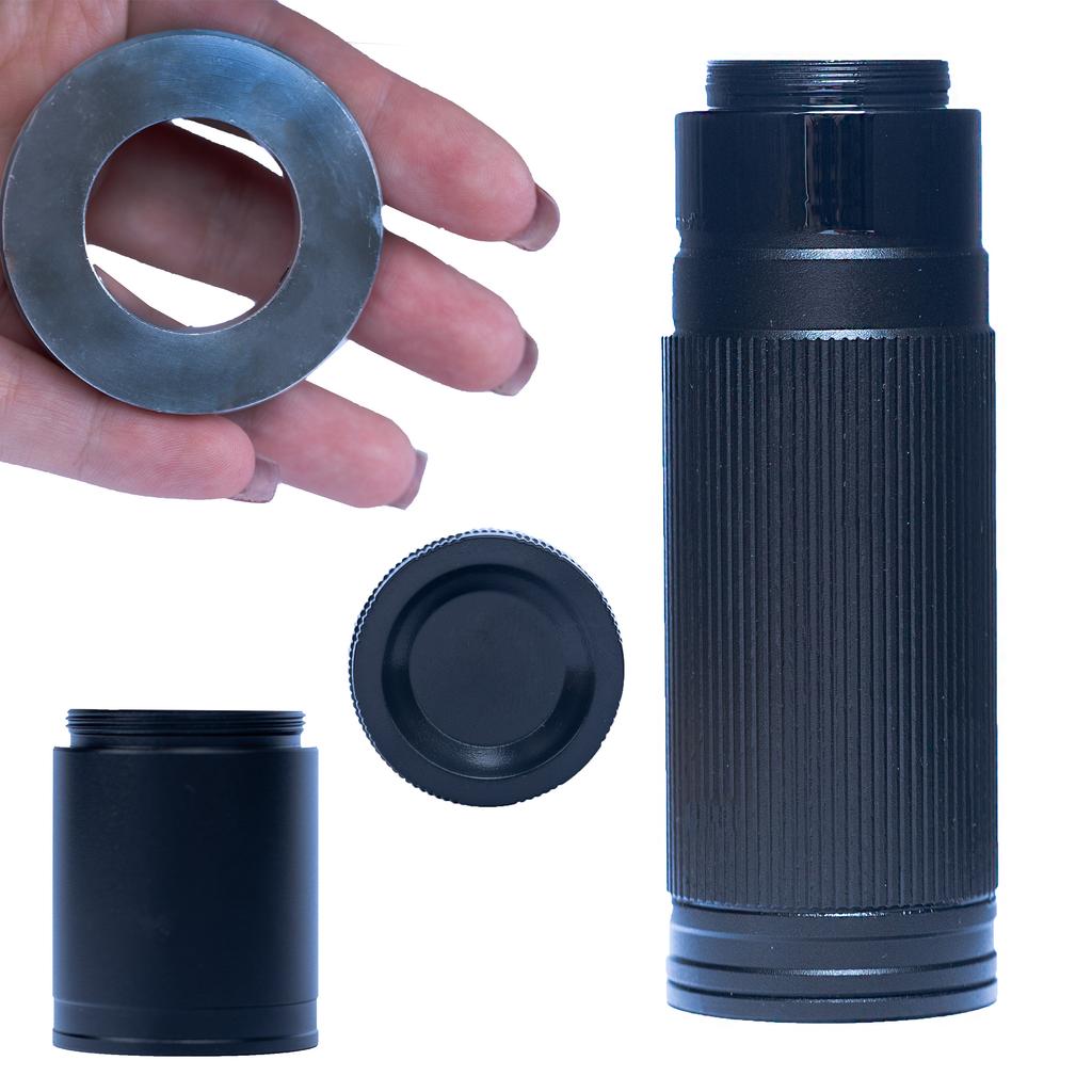 Rosfix Obiektyw Do Mikroskopu Cyfrowego 130x ODM-130X – Wysoka Jakość Optyki | Powiększenie 130x | C-Mount, Przestrzeń Robocza 50-350 Mm