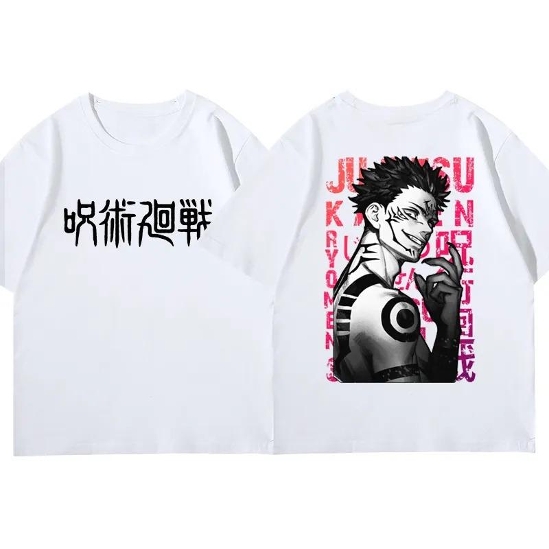 Jujutsu Kaisen Anime Men Women Summer T-Shirt Oversized Vintage Short Sleeve Casual Comfort Loose Harajuku Street Top Y2k