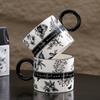 High Looking Ceramic Cup Water Cup Gift Souvenir Creative Mug Breakfast Coffee Cup Couple Cup