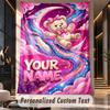 Teddy Bear (135) Theme Custom Tapestry Personalized Custom Name Text Wall Hanging Tapestry Home Decor Background Cloth