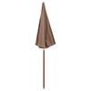 Steel Mast Sun Umbrella 240 Cm Taupe
