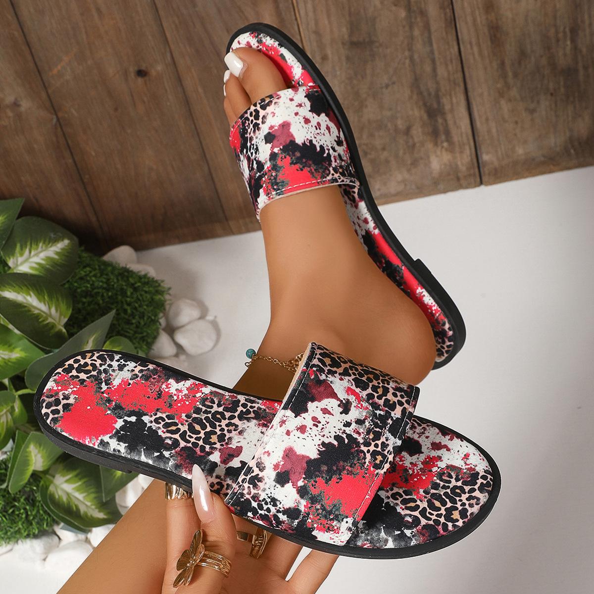 

Summer women s shoes Korean version toe cover outer wear flat bottom cool slippers women s flat heel summer cool slippers 36