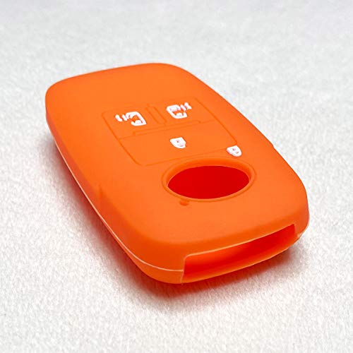 [IKT] Silicone Cover for Smart Keys for Daihatsu and Toyota Vehicles, 4 Buttons, orange/New Tanto (2019/7~) / New Tanto Custom (2019/7~) / Roomy