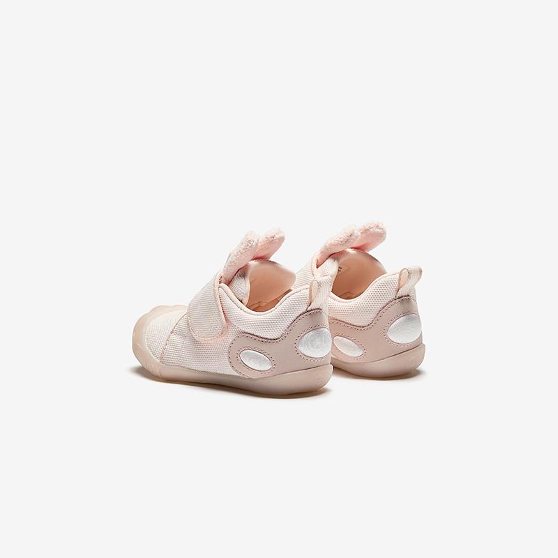 Anta Comfortable Non-Slip Low-Top Walking Shoes Baby Shoes Pink White Gray 322440002-1