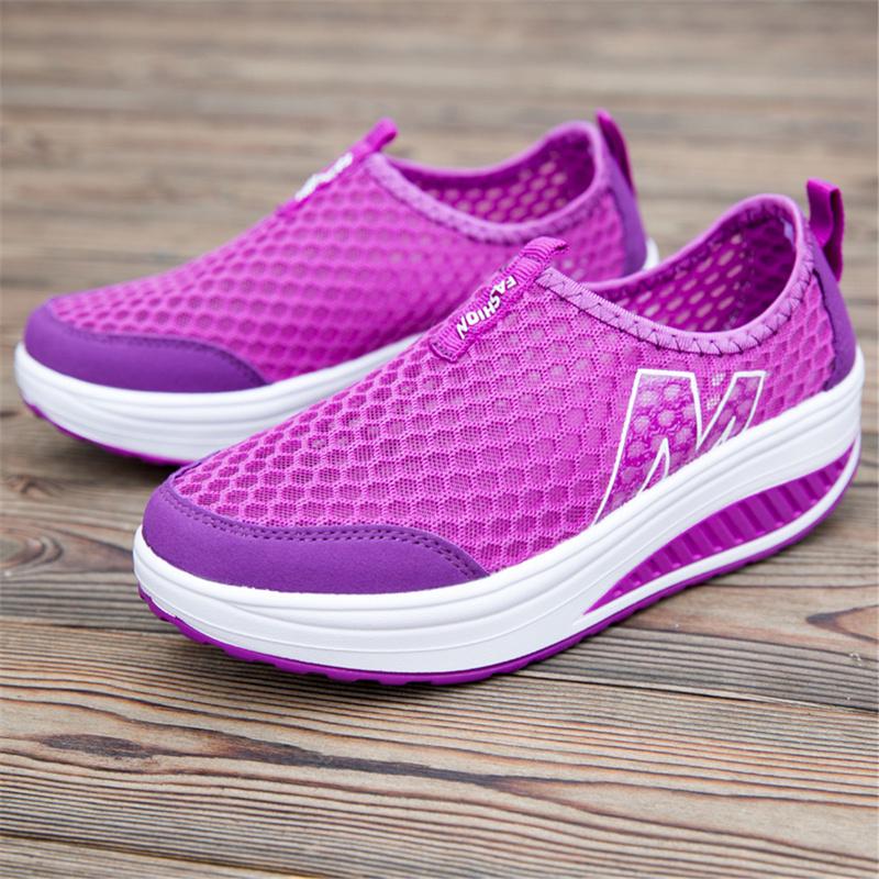 Summer, Middle-aged Ladies, Fitness Training, Free, Lazy, Sports Shoes, Rocking Shoes, 5 Colors