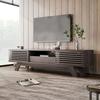 TV Cabinet with One Drawer And Two Doors, TV Furniture, TV Panel, TV Cabinet. Unique Design, Vintage Wood Color.