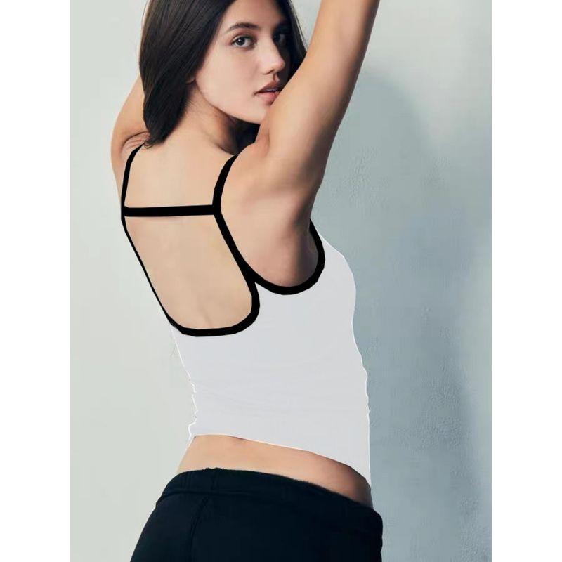 Yoga Vest Women Including Chest Pad Beauty Back High Elastic Quick-Drying Running Sports Top Dance Training Fitness Sling Elastic