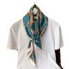 Korean Version of Spring and Autumn New Fashionable Small Square Scarf Women's Chain Decorative Scarf Shawl