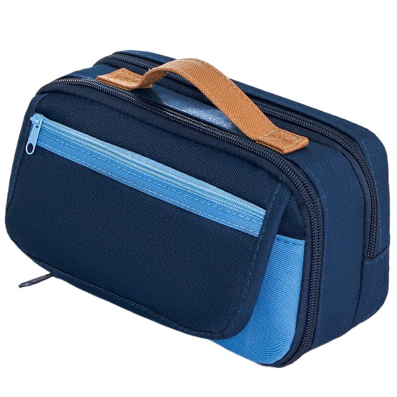 

Large Capacity Pencil Case - Durable Fabric, Multi-Compartment Organizer ,Portable And Washable