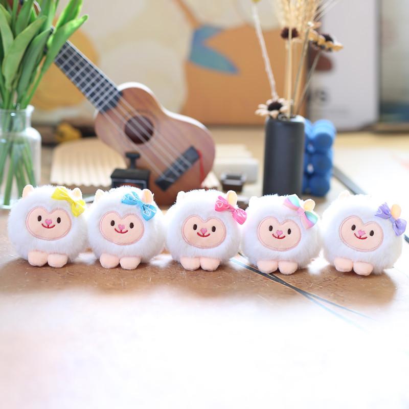 Cute Cute Aries Pendant Plush Toy Dolls Little Sheep Bag Hanging Keychain Dolls