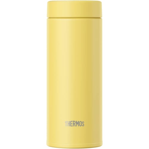 Thermos Water Bottle Vacuum Insulated Mobile Mug 350ml Yellow Few parts and easy to clean Screw type that closes tightly Stainless steel bottle JON-35