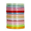 6mm Satin Ribbon DIY Artificial Silk Material Christmas Halloween Wedding Birthday Party DecorationHandmade Bows Gift Wrapping