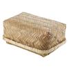 Sato Metal Industry SALUS Bamboo Ajiro Lunch Box (Medium) Deep Brown