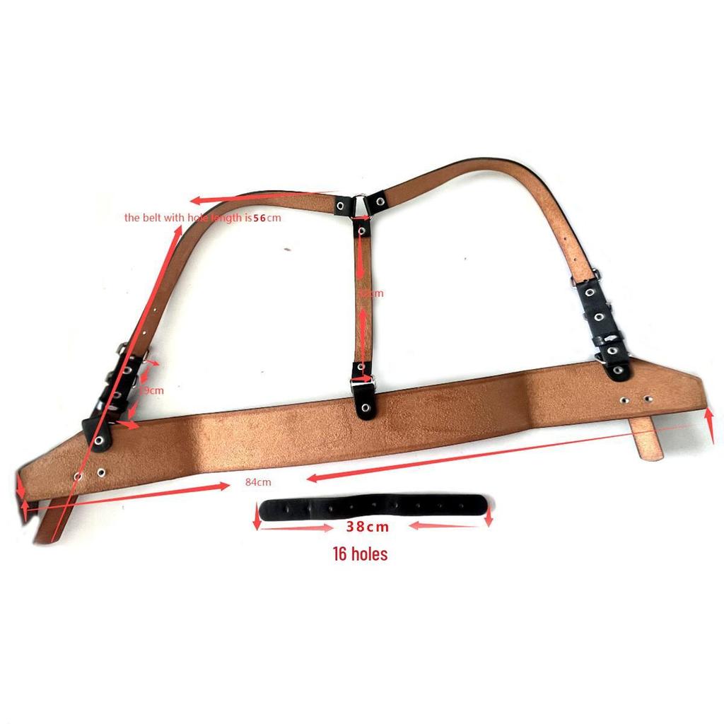 Women's Punk Corset Belt with Skirt Straps - Black