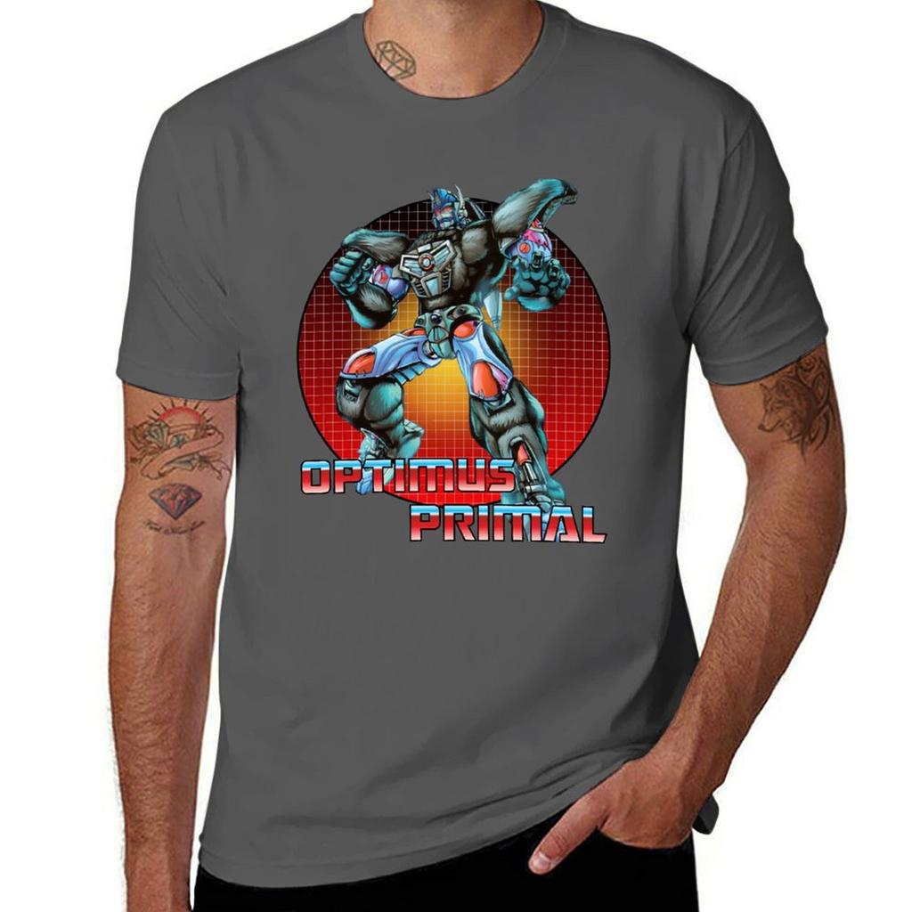 shirt t T-Shirt tshirt 100% G1 Transformer Maximals Optimus Primal designer man cotton