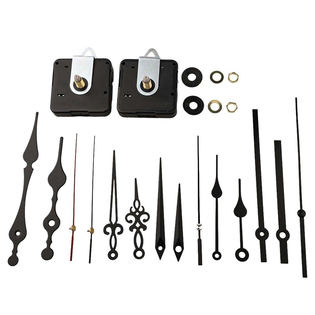 Sleek Design Clock Making Kit Includes Two Movements and Five Pointers