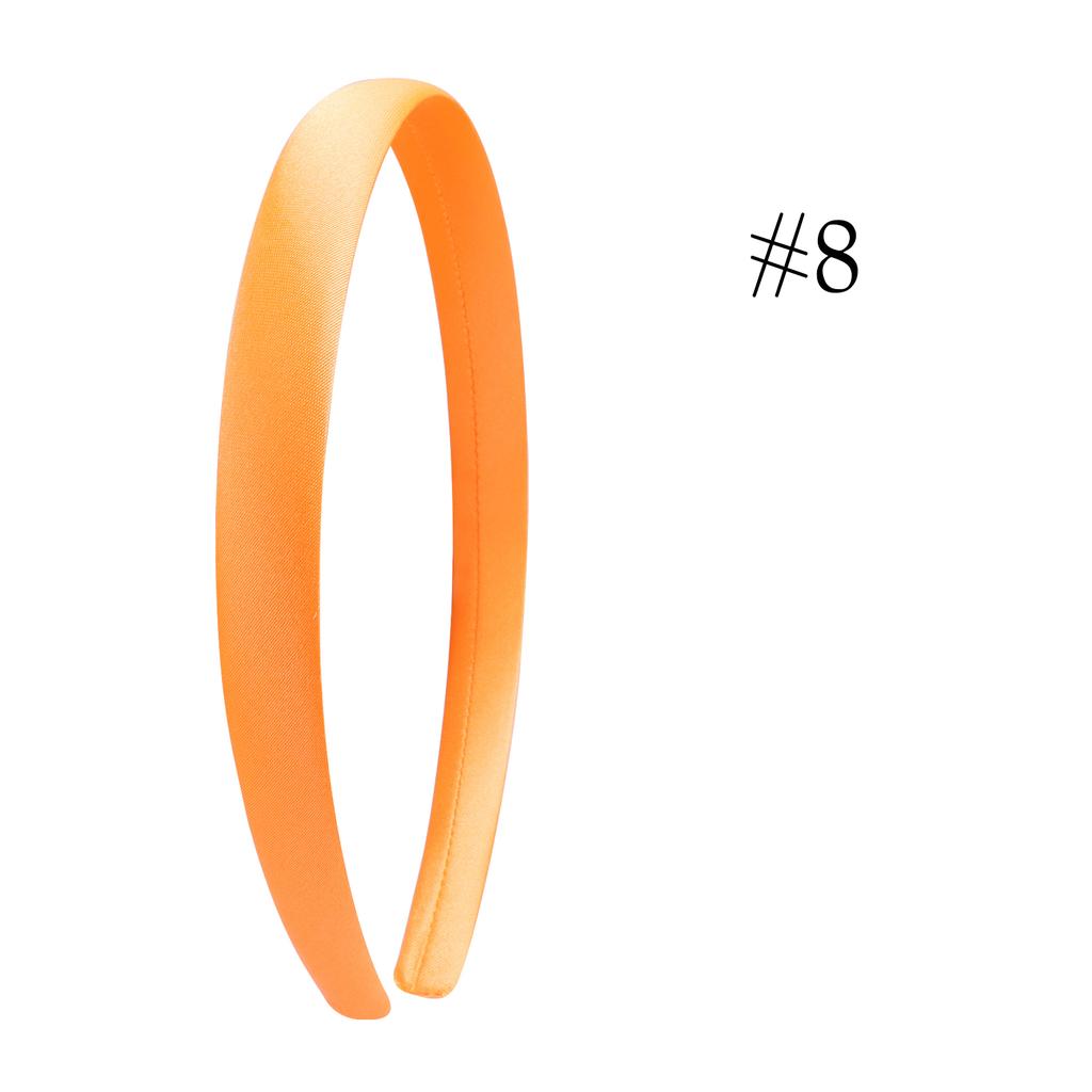 1,5 cm Einfache Stirnbänder Satin Bastelstirnband DIY Haarband Bunte Satinbezogene Stirnbänder für Mädchen Frauen