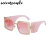 Classic Oversized Square Sunglasses Women Big Frame  Luxury Brand Designer New Vintage Shield Sun Glasses For Ladies Eyewear