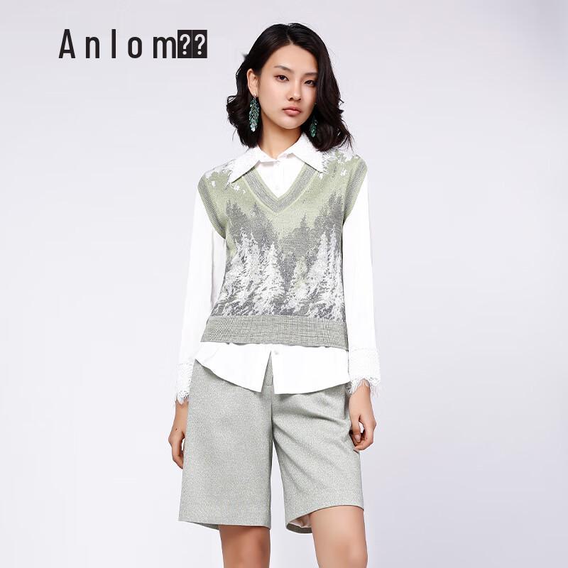 

Женский универсальный вязаный жилет с V-образным вырезом Anlom L