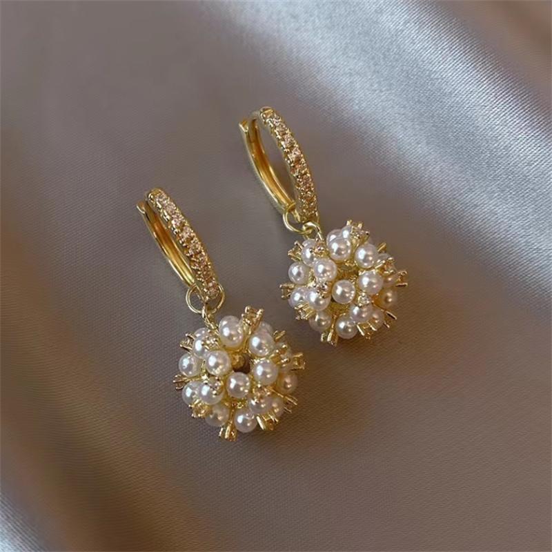 Fashion rhinestone  pearl Dangle Earrings for Women Girl Gift Jewelry Wholesale