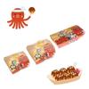 50 Piezas Caja para Takoyaki Caja de Embalaje Premium para Bolas de Pulpo Comida Callejera Japonesa Takoyaki Desechable Papel de Embalaje para Snacks para Llevar