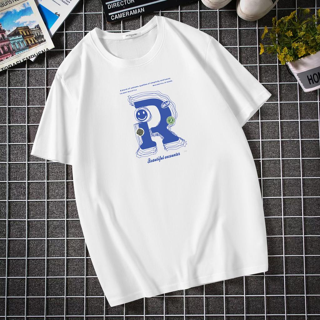 4XL-12XL Pánské Bavlněné Ležérní Tričko s Kulatým Výstřihem Nadměrné Velikosti Extra Velké Tričko Krátký Rukáv O Výstřih Tričko Studentské Tričko