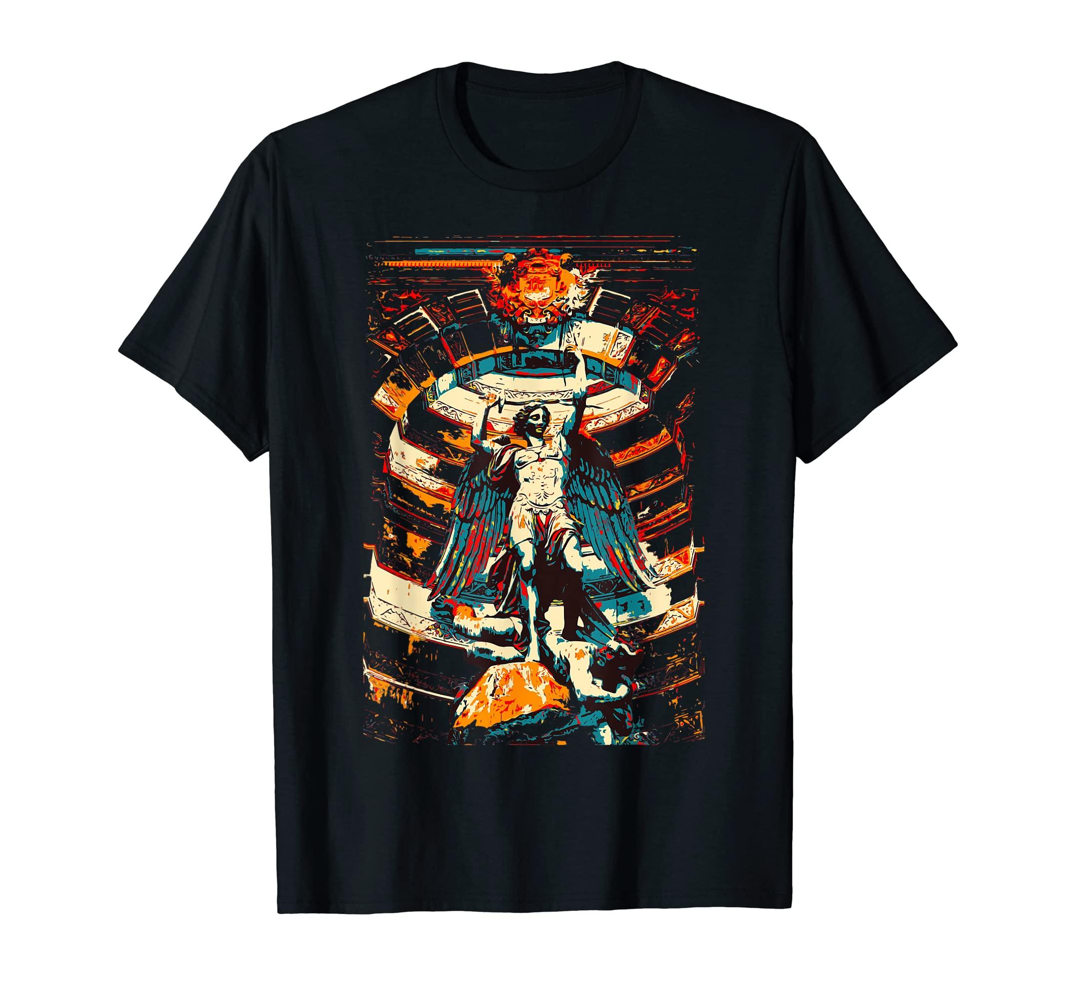 

Sword of Saint Michael the Archangel Catholic Saint Pop Art T-Shirt