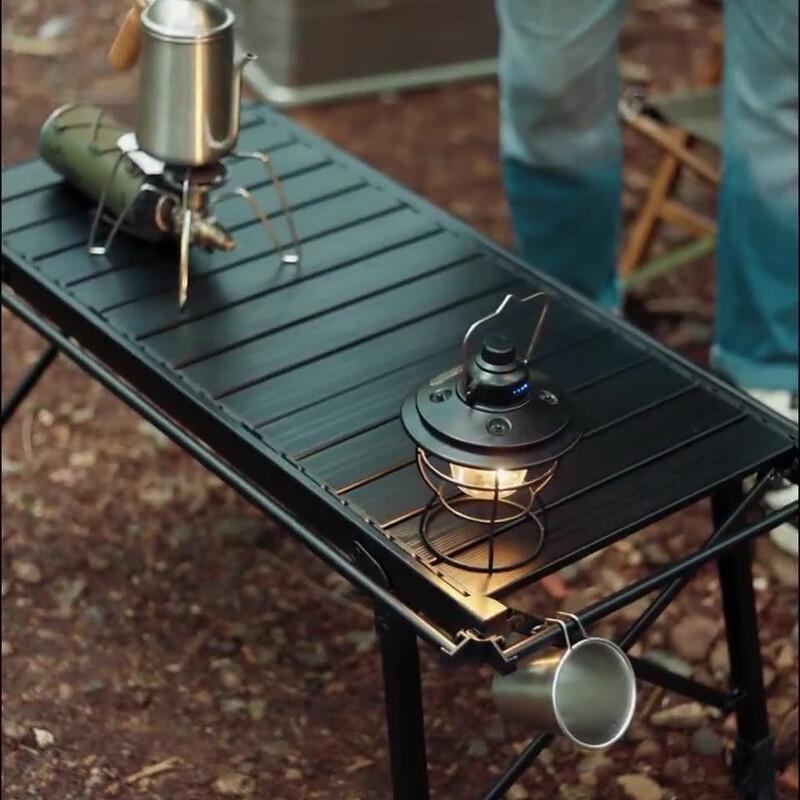 Portable Outdoor Adjustable Height Roll-Up Picnic Table