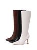 Small White Boots Children Skinny Boots Long Boots But Knee High Heel High Boots Pointed
