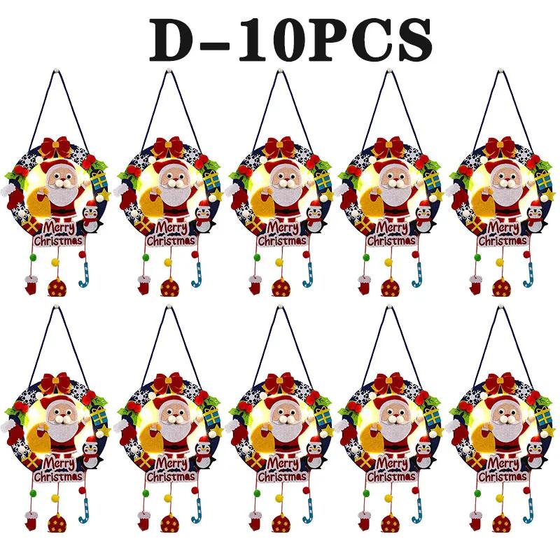 DIY Christmas Wreath Craft Kit for Kids with Light Up Decorations Create Your Own Lighted Holiday Ornament for Christmas Decor