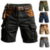 2026 Trendige Herren Mehrfarbige Lässige Outdoor Amerikanische Arbeitskleidung Kurze Hose mit Mehreren Taschen Herren Mode Shorts Hosen