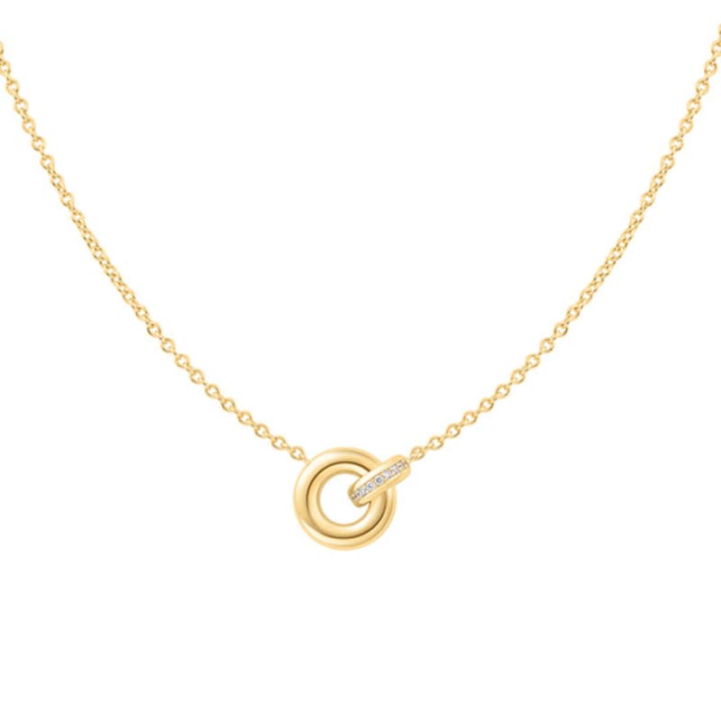 

ANIA HAIE Gold Linked 925 Silver Necklace N062-02G single type