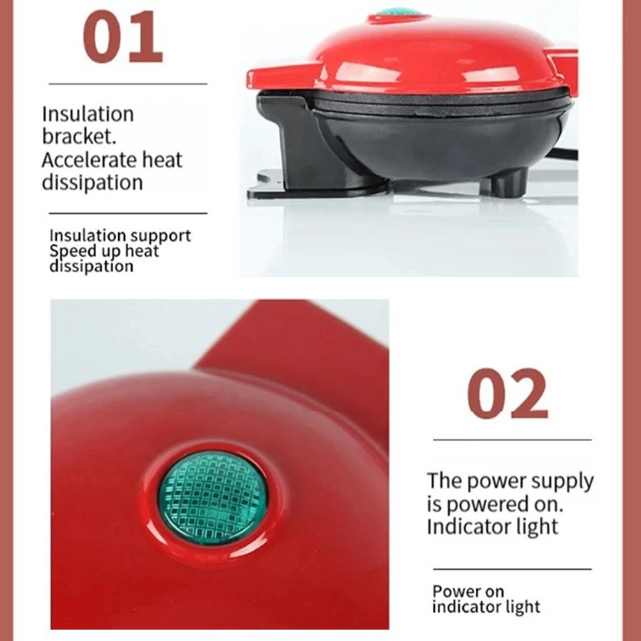 Household Breakfast Machine, Fully Automatic Multi-functional Mini Waffle Maker and Sandwich Electric Grill