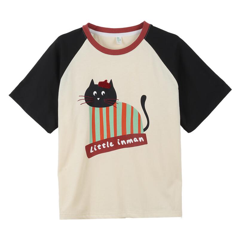 Girls' Casual Printed Cotton Short Sleeve T-shirt