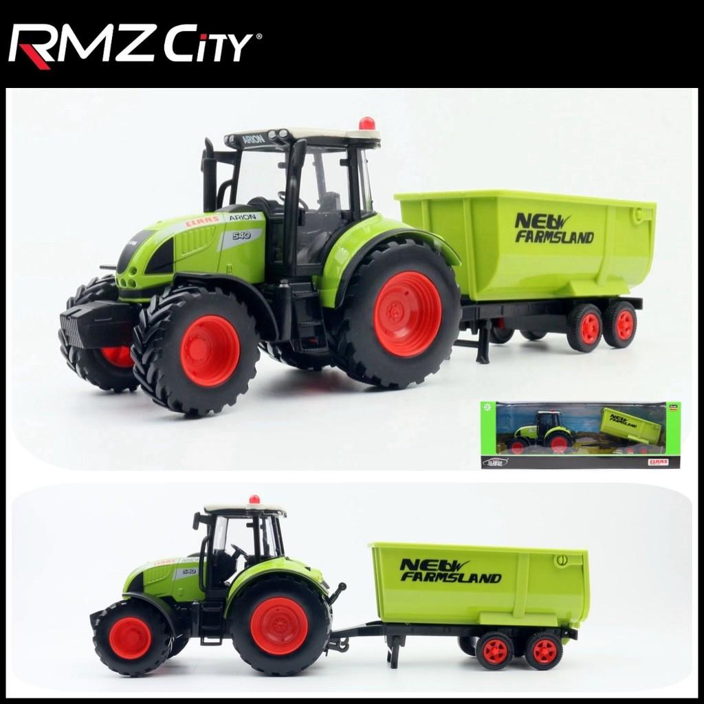 

Farm Series Alloy Tractor Model 1:32 Scale With Inertia Control For Collectors зелёный