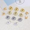 18k Gold-Plated Double-Hole End Cap for DIY Jewelry Making