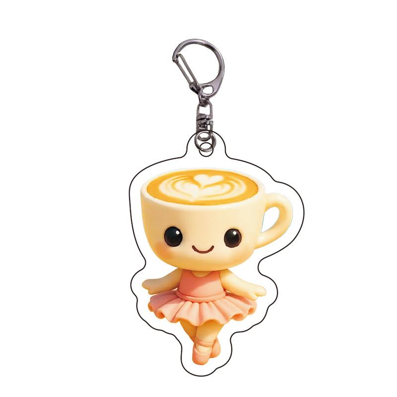 Playful Italian Brainrot Animals Keychains Acrylic Shark Keychain Meme Keyrings Fans Friends Gifts Phone Charms Backpack Pendants