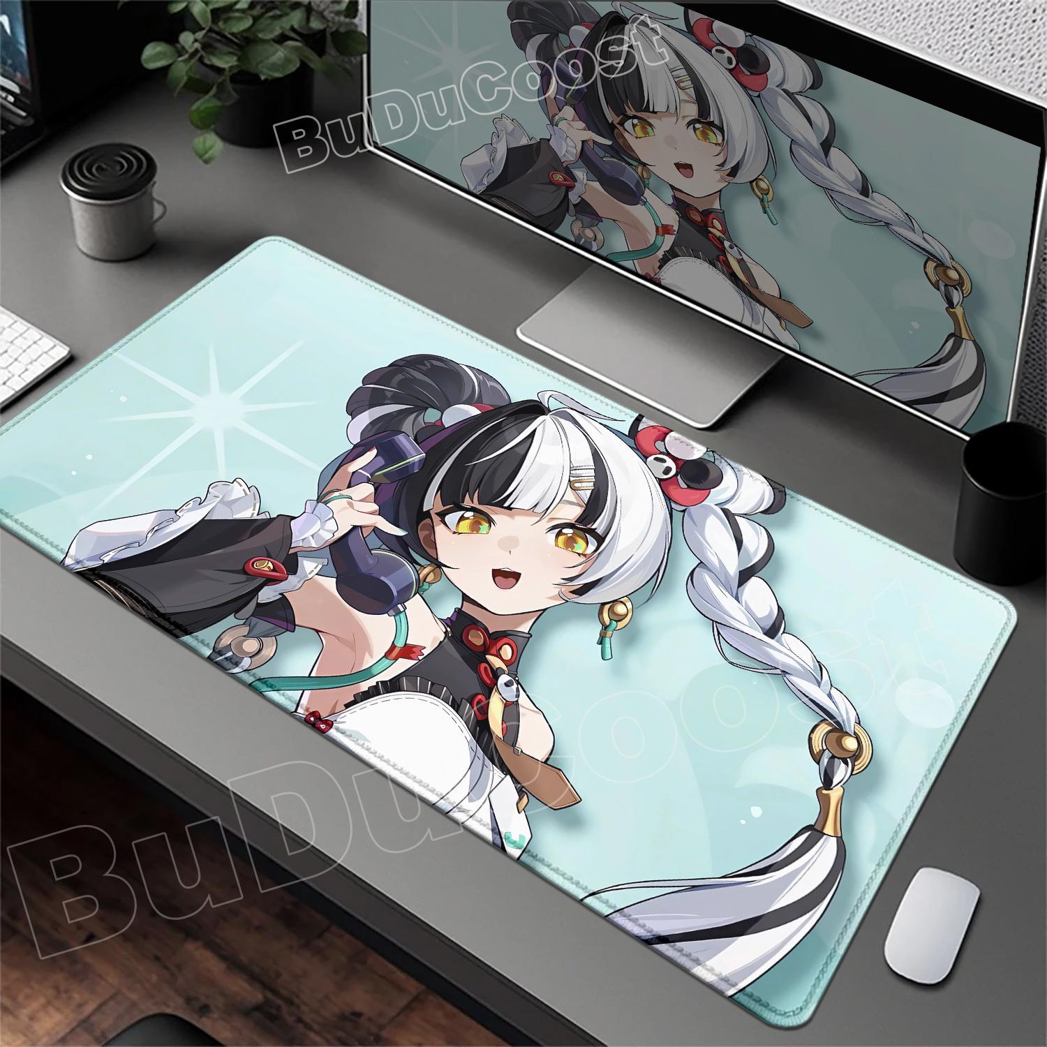 

Zzz Anime Cute Dialyn Mousepad Zenless Zone Zero Mouse Pad Laptop Gaming Non-slip Desk Mat Large Rubber Lock Edge Keyboard Mats 600x300x2mm