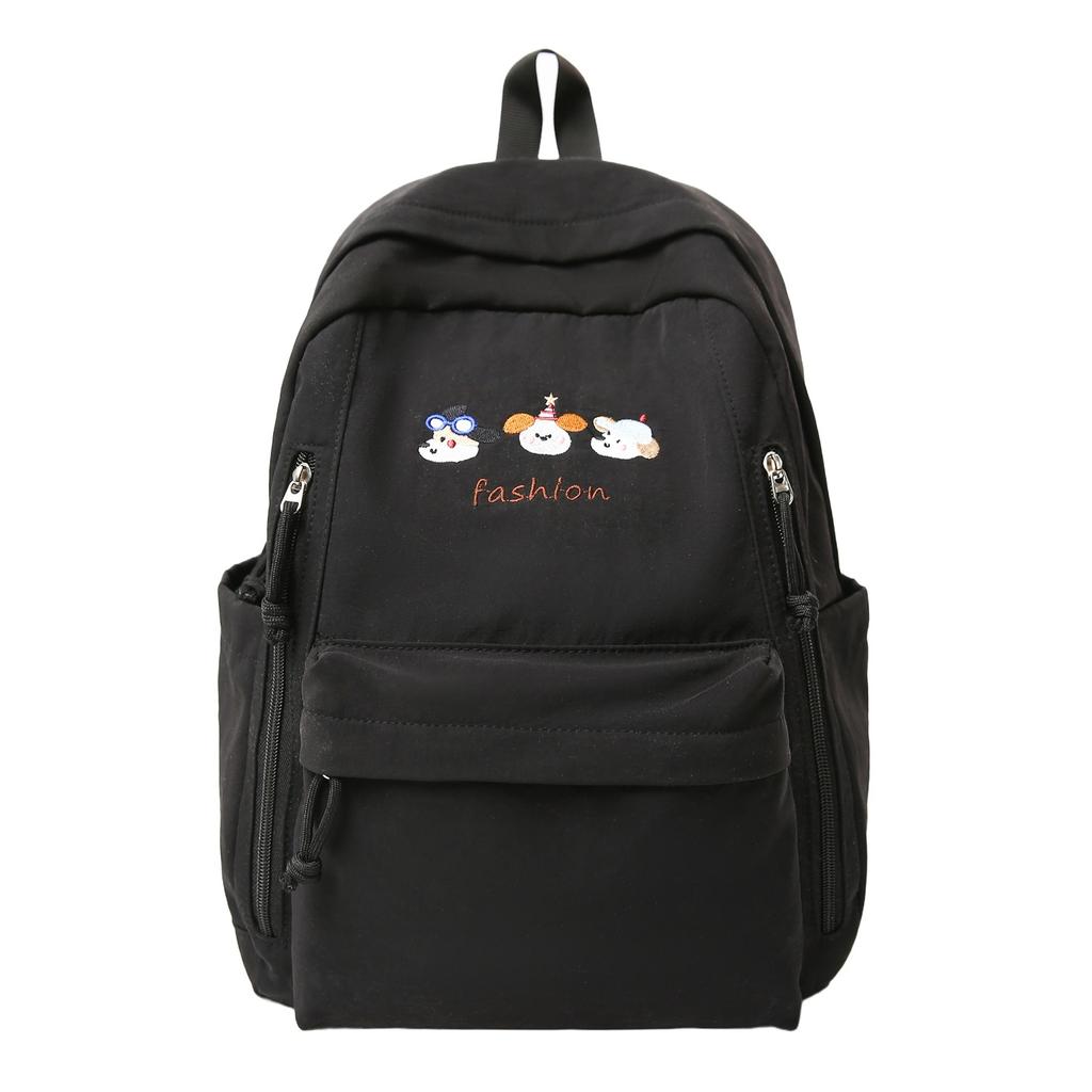 Schoolbag Cute Cartoon Puppy Embroidered Schoolbag Female Middle School Student High Value Ins Large Capacity Campus Versatile Backpack