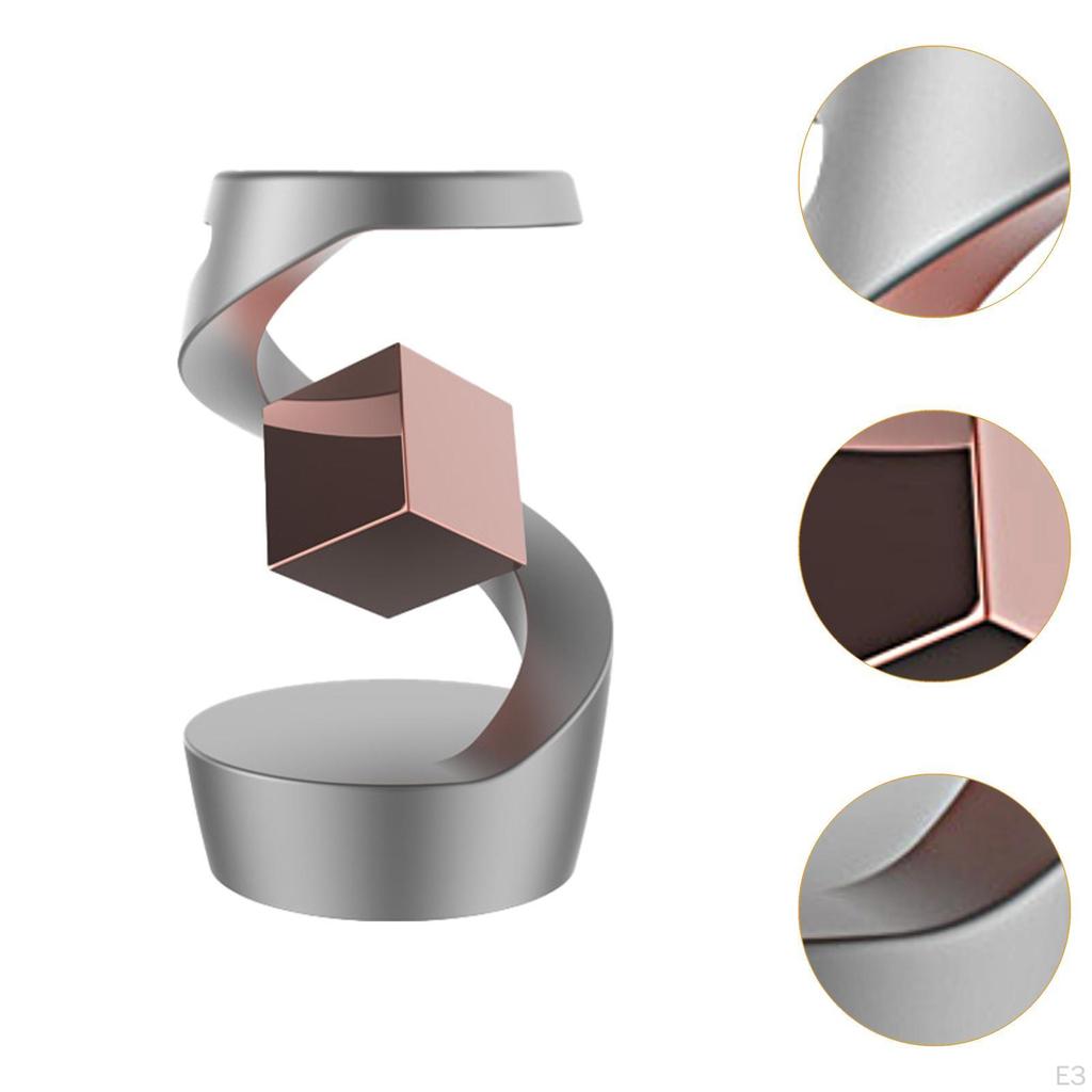 Defying Gravity Desk Toy Fidget for Keeping Focus Boys Girls Kids Teens Black Silver